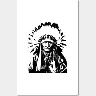 CHIEF IN WAR BONNET Posters and Art